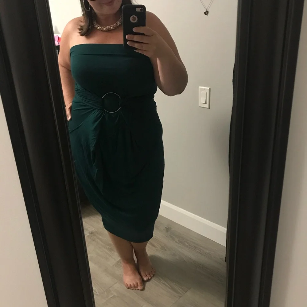 Morph clothing versatile teal dress - Picture 2 of 6